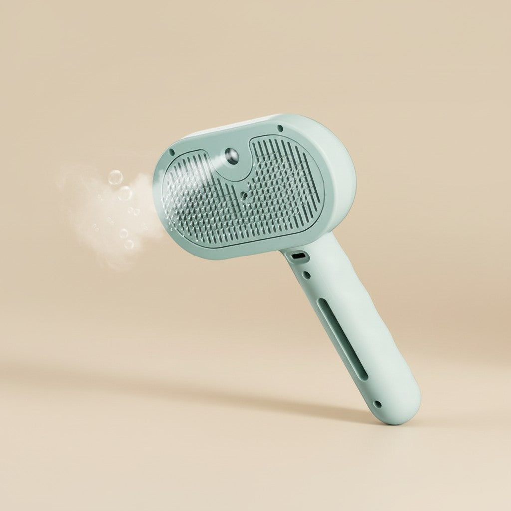 PureBrush™ – Brosse vapeur 3-en-1 pour chiens et chats